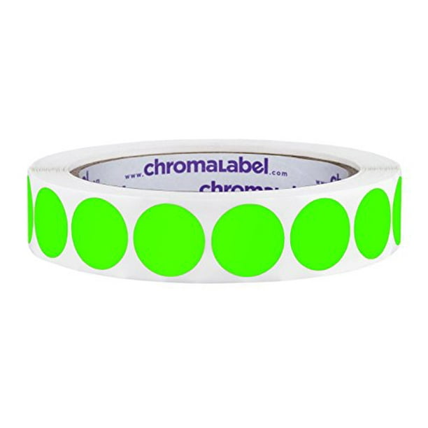 ChromaLabel 3/4 Inch Permanent Color Code Dot Stickers 38 Assorted Colors